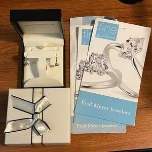 Fred Meyer Blue Diamond Earring & Pendant